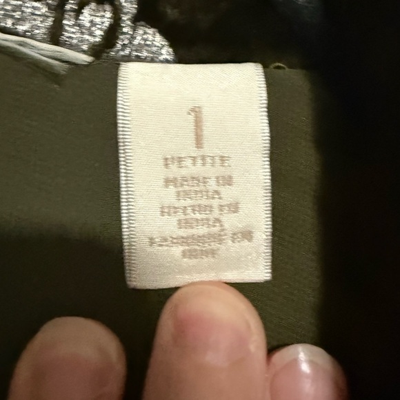 Chico’s Green Floral Velvet Jacket Size 1 Medium Petite Boho Chic Fairy Steam - Picture 6 of 9